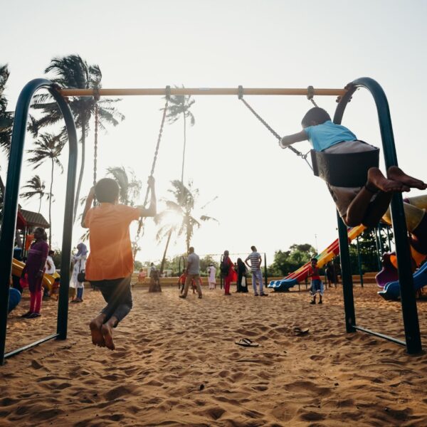 Children Playing in the field